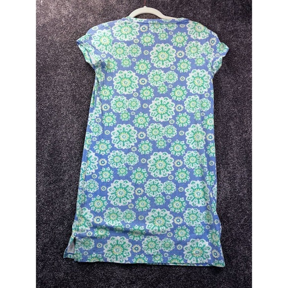 Vineyard Vines Womens Caribbean Floral Tee Print Dress‎ XS Blue/Green - Picture 9 of 9